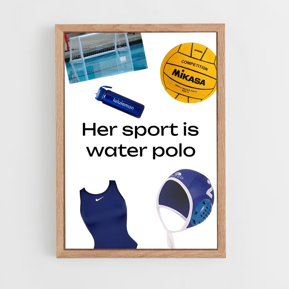 Poster Water Polo Passion – affiche Water-polo (vue 4)